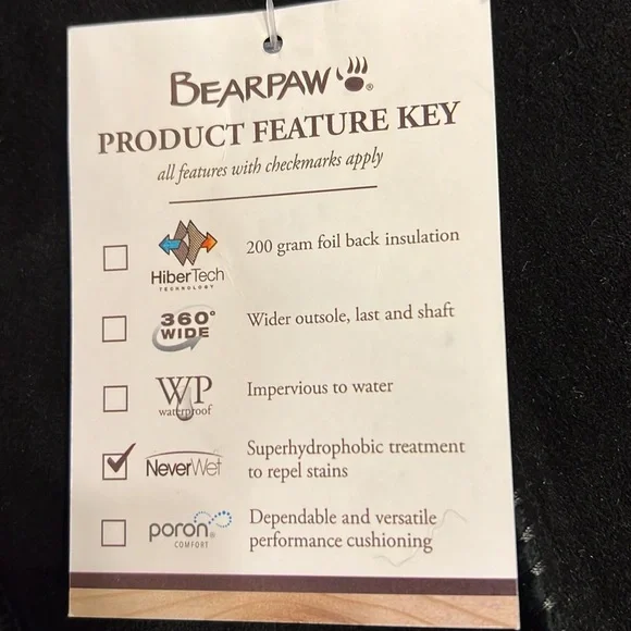 NWT $99 BEARPAW Sheepskin Boots with NeverWet® - Multiple Sizes - Picture 12 of 12